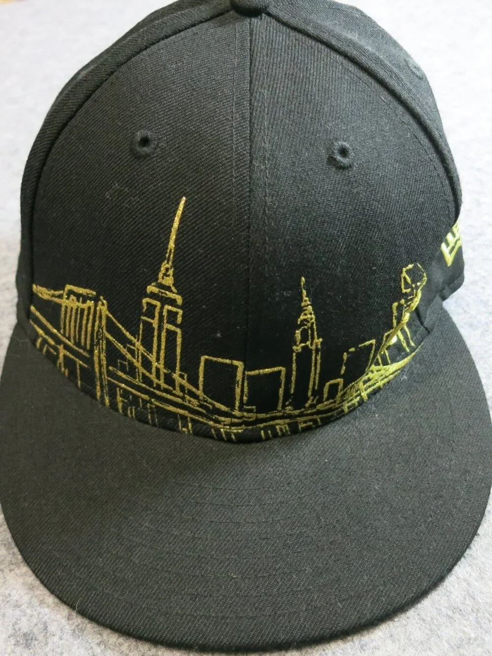 New Era 59FIFTY New York Yankees‎ Fitted Hat MLB On Field Cap Good Sz 7.5 Cap